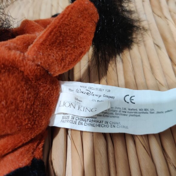 Disney Lion King Pumbaa Plush 4" Bean Bag Toy Brown Black Mane Tusks Stuffed - Picture 7 of 7